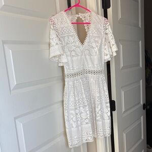 White lace dress